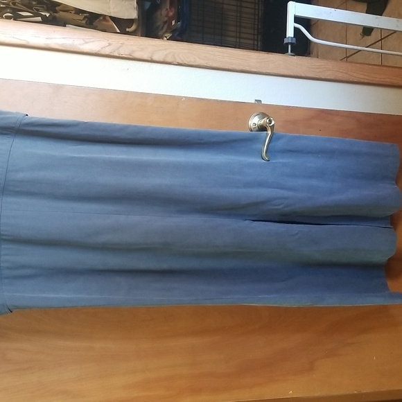 Valerie Stevens Vintage Womens Lyocell V Neck Grey Maxi Dress - Picture 7 of 7